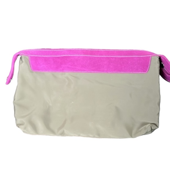 Cole Haan 🍓Berry Pink Suede Leather Deconstructed Relaxed Tote! - Picture 3 of 8